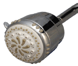 Showerhead with buiilt in water filter